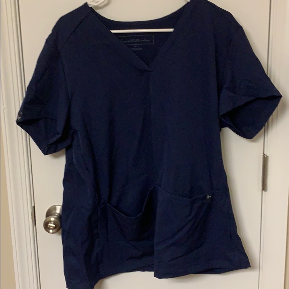 Love your melon scrub top navy XL